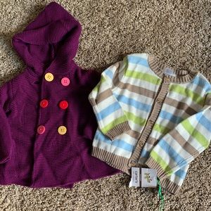 18 months knit jacket and sweater